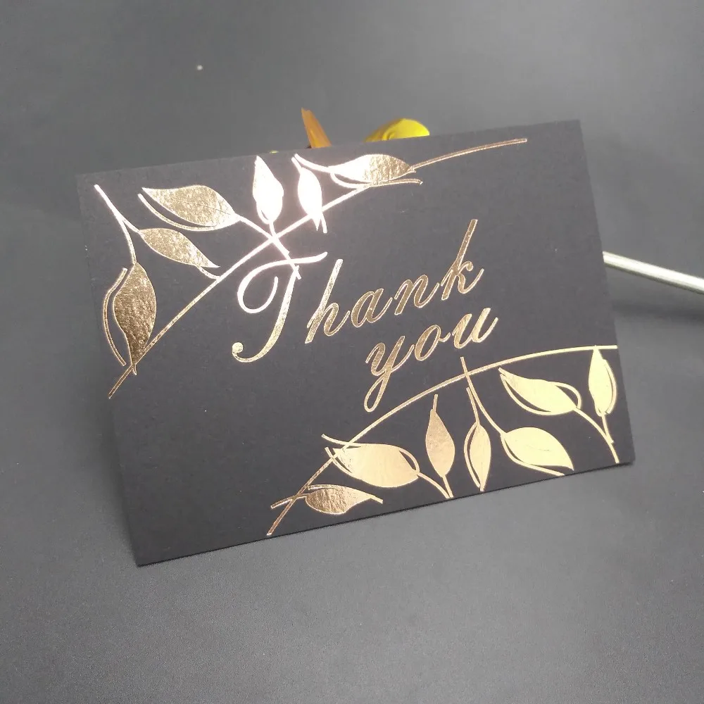 production name high quality letterpress printing thank you