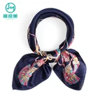 Wholesale cheap silk printed scarf ,white silk square head scarf