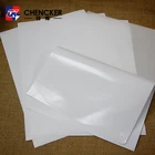 China custom high glossy art paper packing sticker in sheet for bar code labels