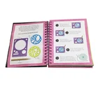 Kids Magic Color Rainbow Scratch Art Paper with Stencils