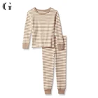 Baby Boy Cotton Long-sleeved Striped Pajamas Sets