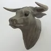 Wall mounted animal head resin decorative wall bull head sculpture