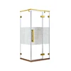 K-6882 Bathroom Luxury 8mm Glass Taking The Shower Cabin Price In Pakistan Corner Gold Frame Shower Room
