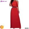 2017 new design red prom dress with sleeves