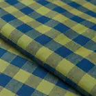 Luthai 100% cotton herringbone twill flannel big gingham check yarn dyed flannel fabric