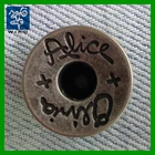 round gun black with logo jean button nickel free