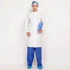 2019 new design disposable coloured cleanroom personalized lab coat