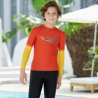 Professional kids boys mens UV beach wear summer swimming surfing wear shirts