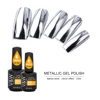 Mirror chrome metallic mirror powder high quality gel nail polish