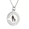 Souvenir For Birthday Stainless Steel Inspirational Necklace Engraved Meaning Necklace