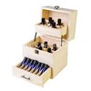 Wooden Essential Oil Box Multi-Tray Organizer,essential oils wooden storage case -large capacity 3 tier box