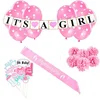 2018 New Product It's A Girl Banner Favors Birthday Party Baby Shower Decoration Set