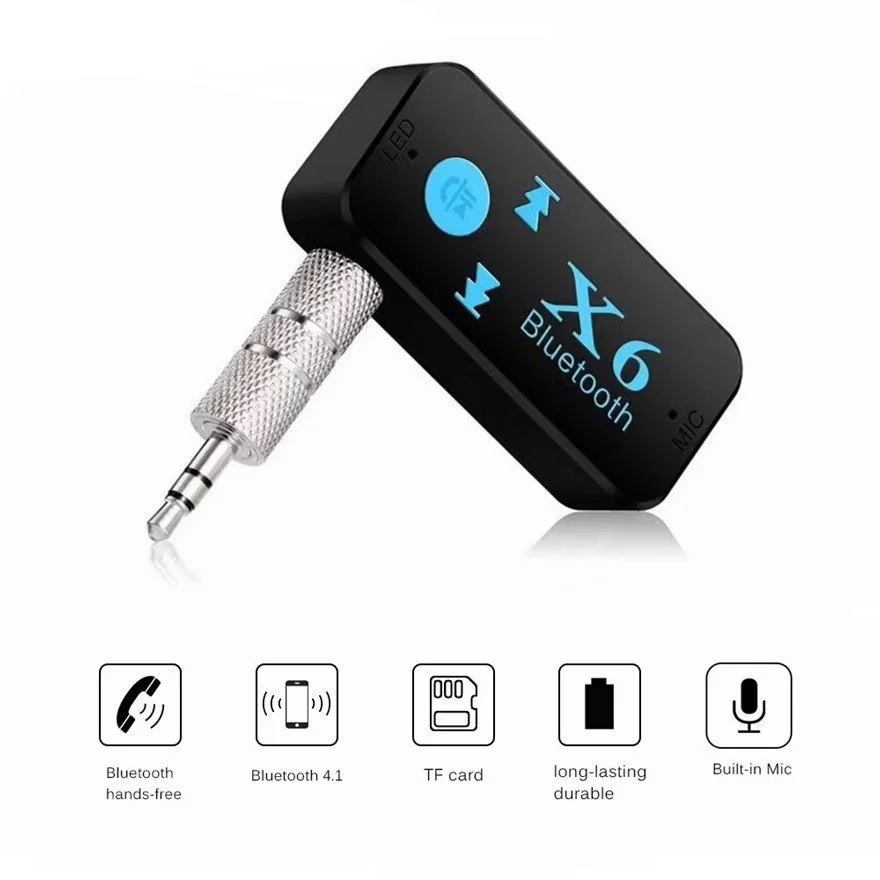 X6-4-1-EDR-Bluetooth-4-1V-Aux-Audio-Receiver-Adapter-3-5mm-Handsfree-Car-Kit