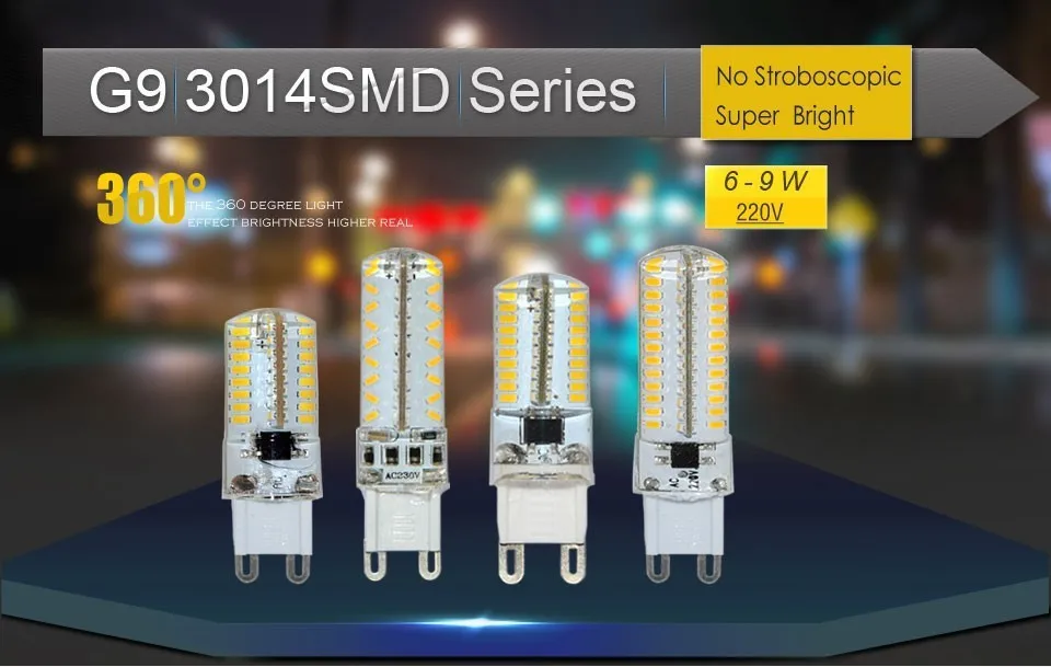 3W 4W 5W 6W 7W 8W 9W Silicone Body E14 G4 G9 LED Lamp DC12V AC220V AC110V Crystal Chandelier SMD3014 Led Light Replace Halogen