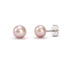 pink pearl earrings set silver jewelry earing stud pearl mounting earring