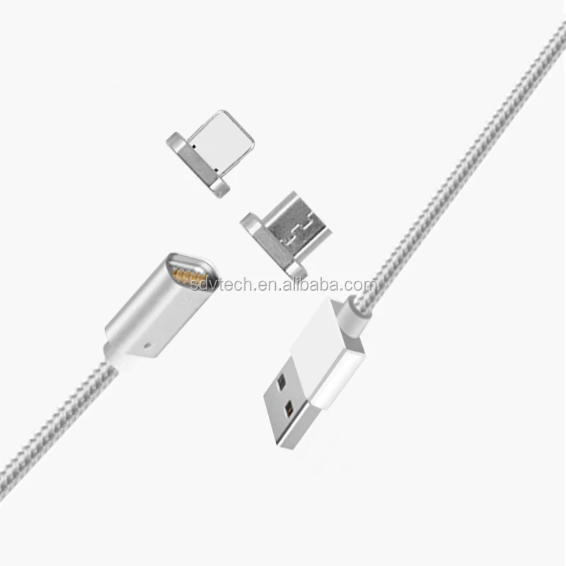Christmas Gift Nylon Braided Led Light 2-in-1 Magnetic Charging Cable for iOS & Android - ANKUX.COM