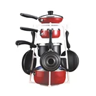 Home Portable Kitchen Pan Organizer Plastic Hanging Pot rack