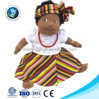 plush black doll