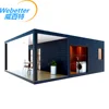 Luxury detachable container modular houses with glass