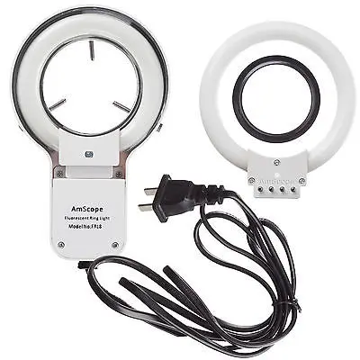 AmScope supplies 3.5X-180X Trinocular Stereo Microscope with a Fluorescent Ring Light + 14MP Camera Phone repair equipment welding helmets