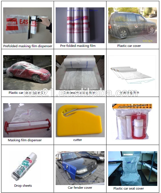 Automotive Paint Plastic Masking Film/car Cover Buy Aotomotive Paint