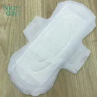 OEM ultra thin or thick sanitary pad non woven cloth wood pulp sanitary pad tin box