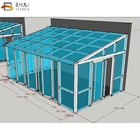 China customized decorative glass polycarbonate 10x10 glass dome sunroom