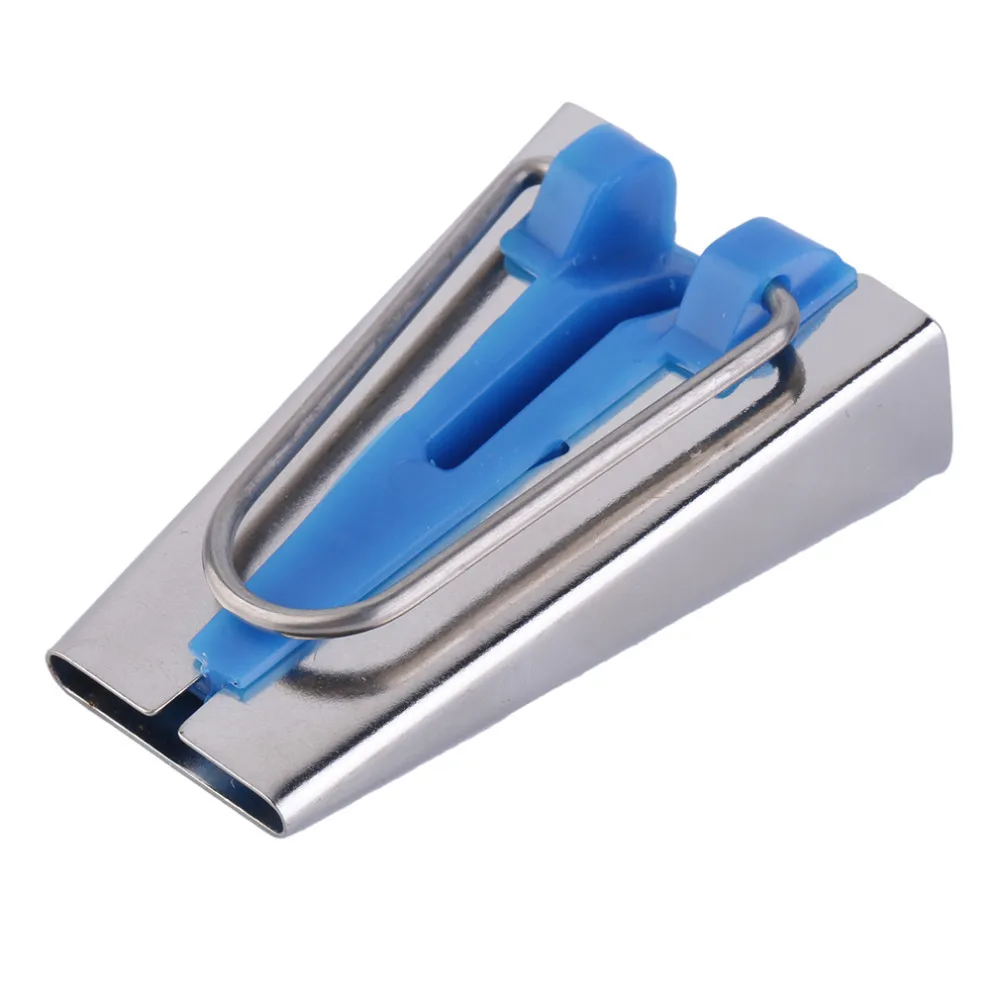 2016 new High quality 1Pc Fabric Clover Bias Tape Maker Binding Tool 25mm Set Machine Tool Sewing Quilting hot selling blue