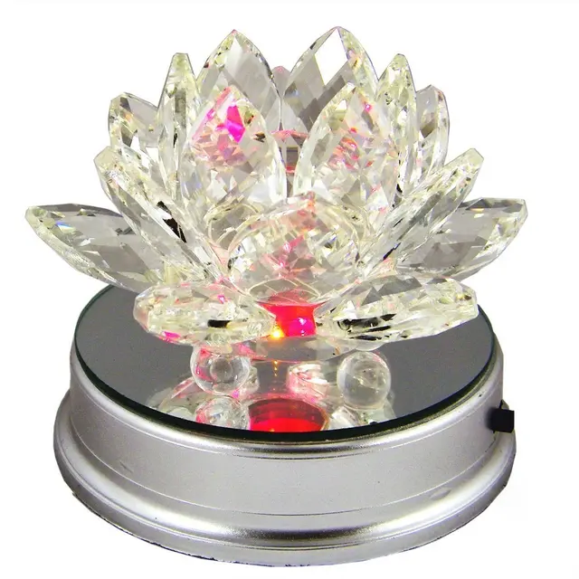 fengshui decorative amethyst crystal lotus wedding table center