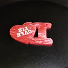 Sweet Love Heart Shape Key Chain CNC Cut Eco-friendly Custom Acrylic Keychain Character Keyholder Keyring
