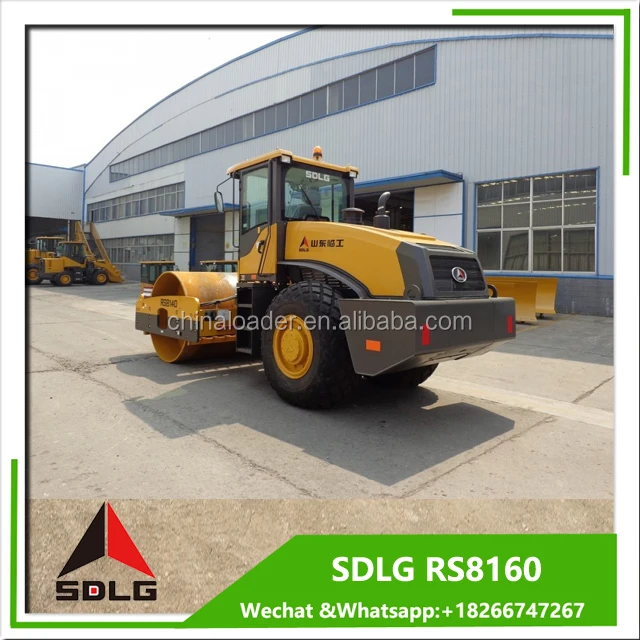 hot sale vibratory road roller sdlg rs8140 soil