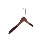 Newest velvet flocked clothes hanger brown flocking hanger
