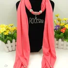 Fashion Women Lady ROCKSTAR Pendant Jewelry Necklace Scarf
