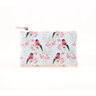 Color Pattern Printing Of Flowers Birds Pocket Cash Bag