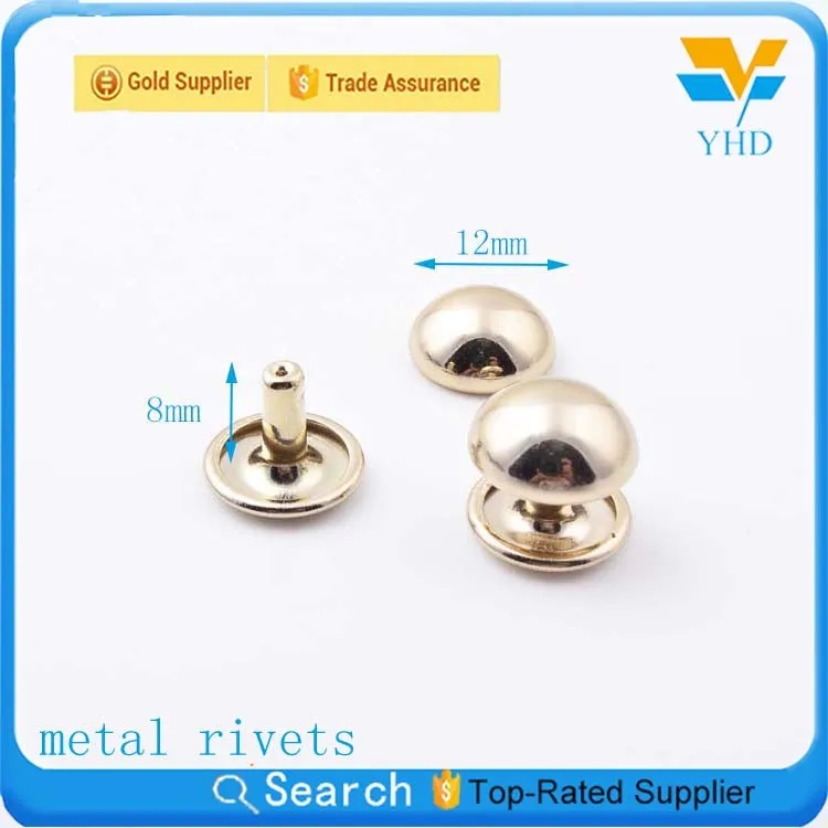 wholesale fashion decorative metal studs sizes grommets for handbags