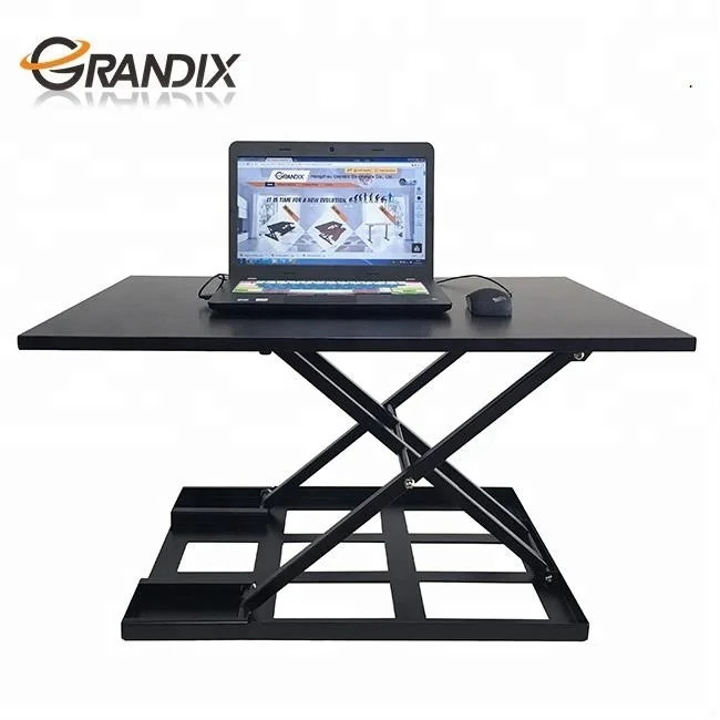 Office Folding Height Adjustable Standing Desk Desktop Ergonomic