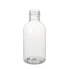 Wholesale 50ml clear round plastic PET bottle hotel amenities