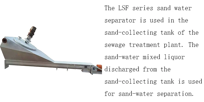 Sand Water Separator for Industrial Wastewater Treatment Plant