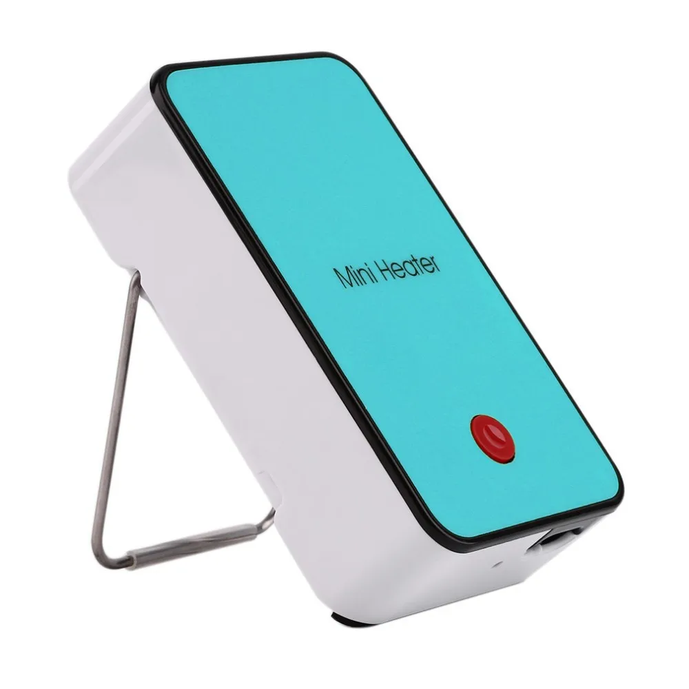 Hot Handheld Mini Heater Desktop USB Heater Electric Heater Portable Office-blue New