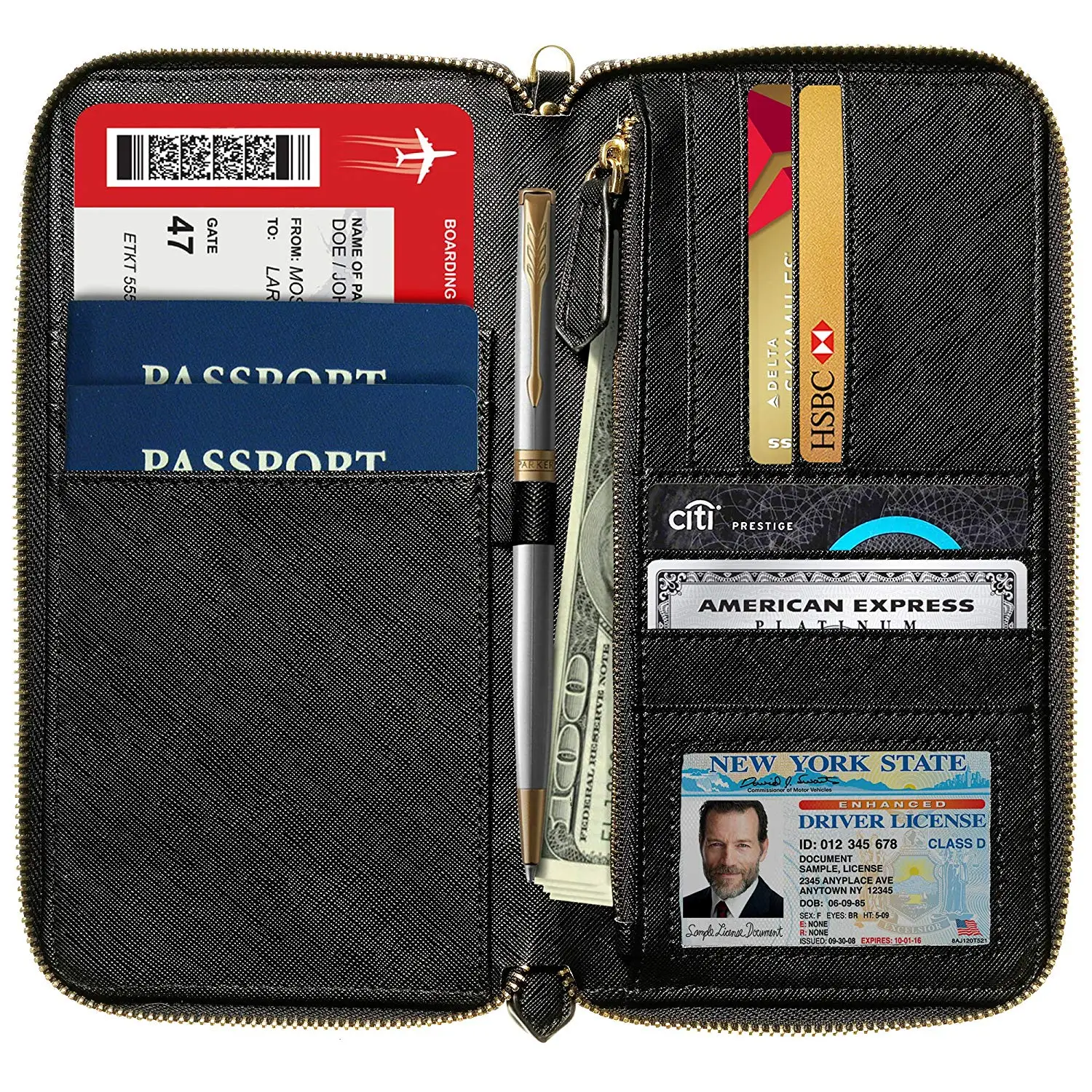  Explore the World in Style with the Ultimate Zipper Travel Wallet for Adventurers