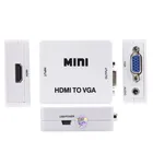 Mini HDMI to VGA HDMI2VGA Converter With Audio 1080P Adapter Connector