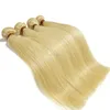 Brazilian virgin weave bundles golden blonde silky straight human hair extension new premium