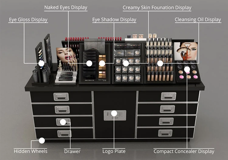 makeup display stand