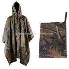 multifunction camouflage pvc rain poncho