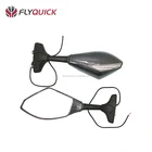 Universal Motorcycle Black ABS LED Turn Signal Rear View Mirrors