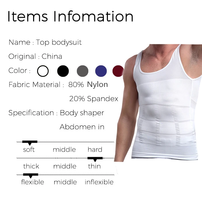 men"s chest compression tank tops to hide gynecomastia moobs