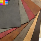 Hot selling top quality 100% polyester microfiber suede fabric for upholstery sofa