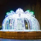 China Suppliers New Hot Products Party Supply Led Outdoor Wedding Garden Street Decoration 3d Ark Crystal Motif Lighting