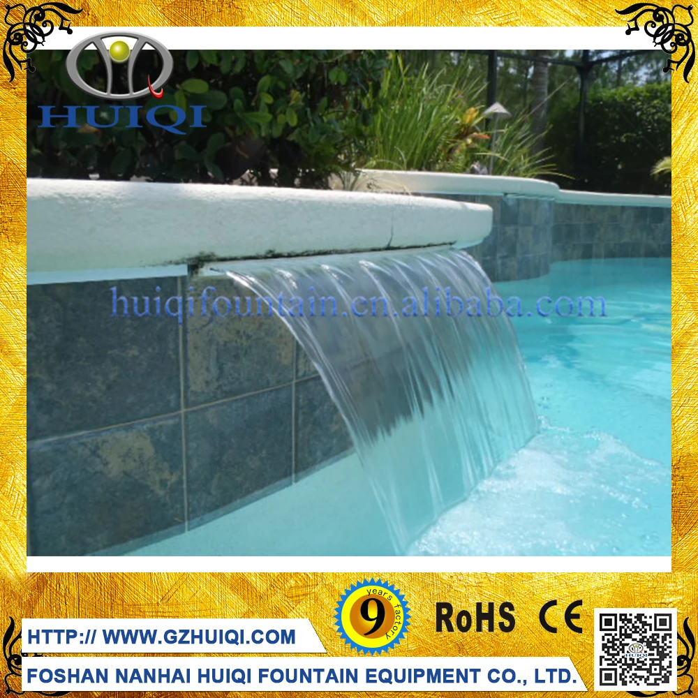 Acciaio inox fontana da giardino cascata piscina fontana ugelli di ...