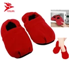 Creative indoor plush warm TV microwave heated slipper
